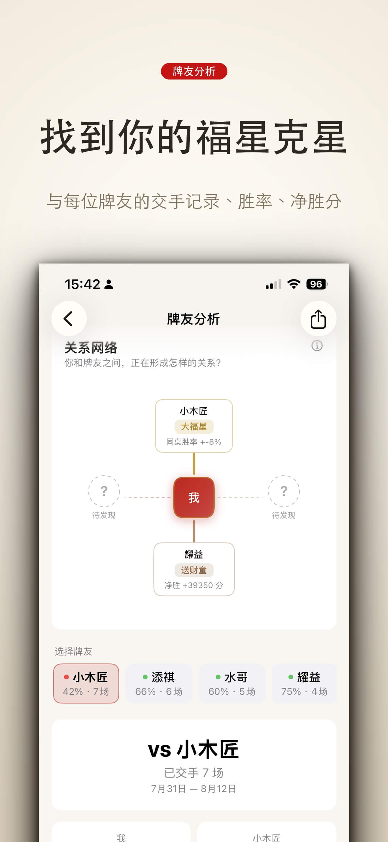 牌友分析